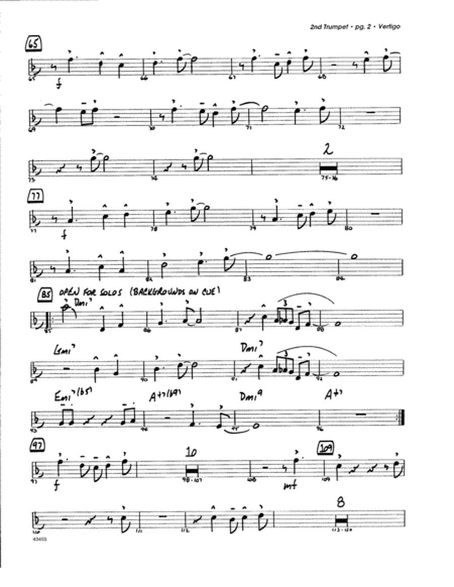 Vertigo - 2nd Bb Trumpet