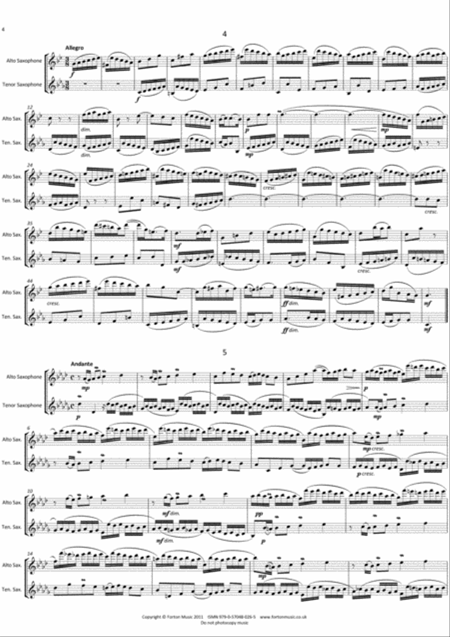 15 2-Part Inventions Woodwind Duet scores gallery preview page 4