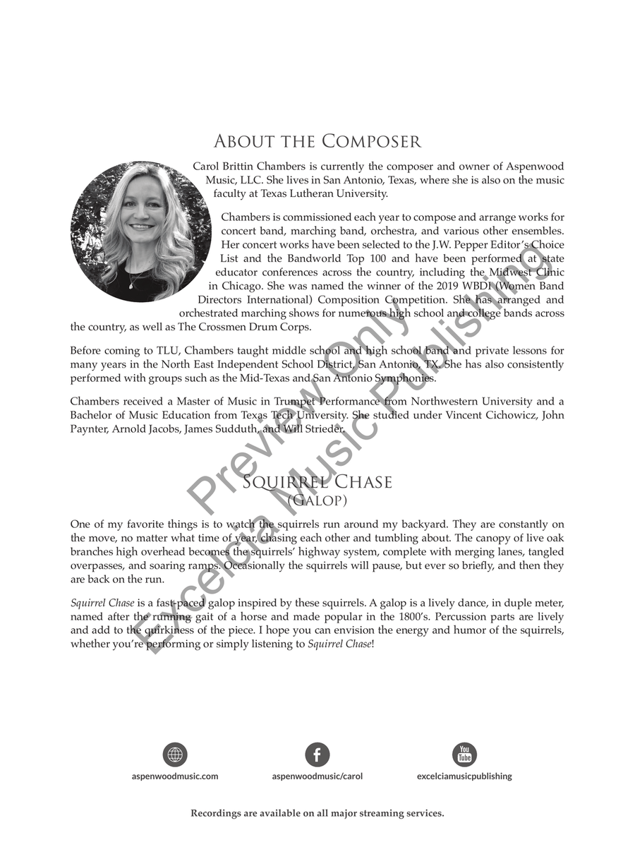 Squirrel Chase Concert Band scores gallery preview page 3