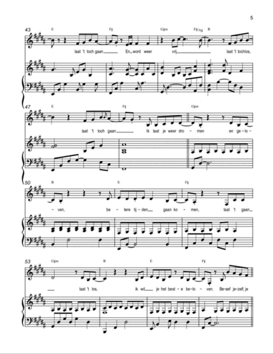 Vergeet De Tijd Voice scores gallery preview page 5