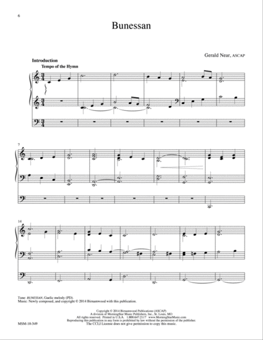 Laudes Domini: 10 Hymn Introductions and Harmonizations for Organ, Volume 2 Organ scores gallery preview page 6