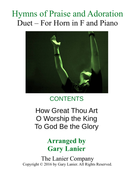 Gary Lanier: HYMNS of PRAISE and ADORATION (Duets for Horn in F & Piano) image number null