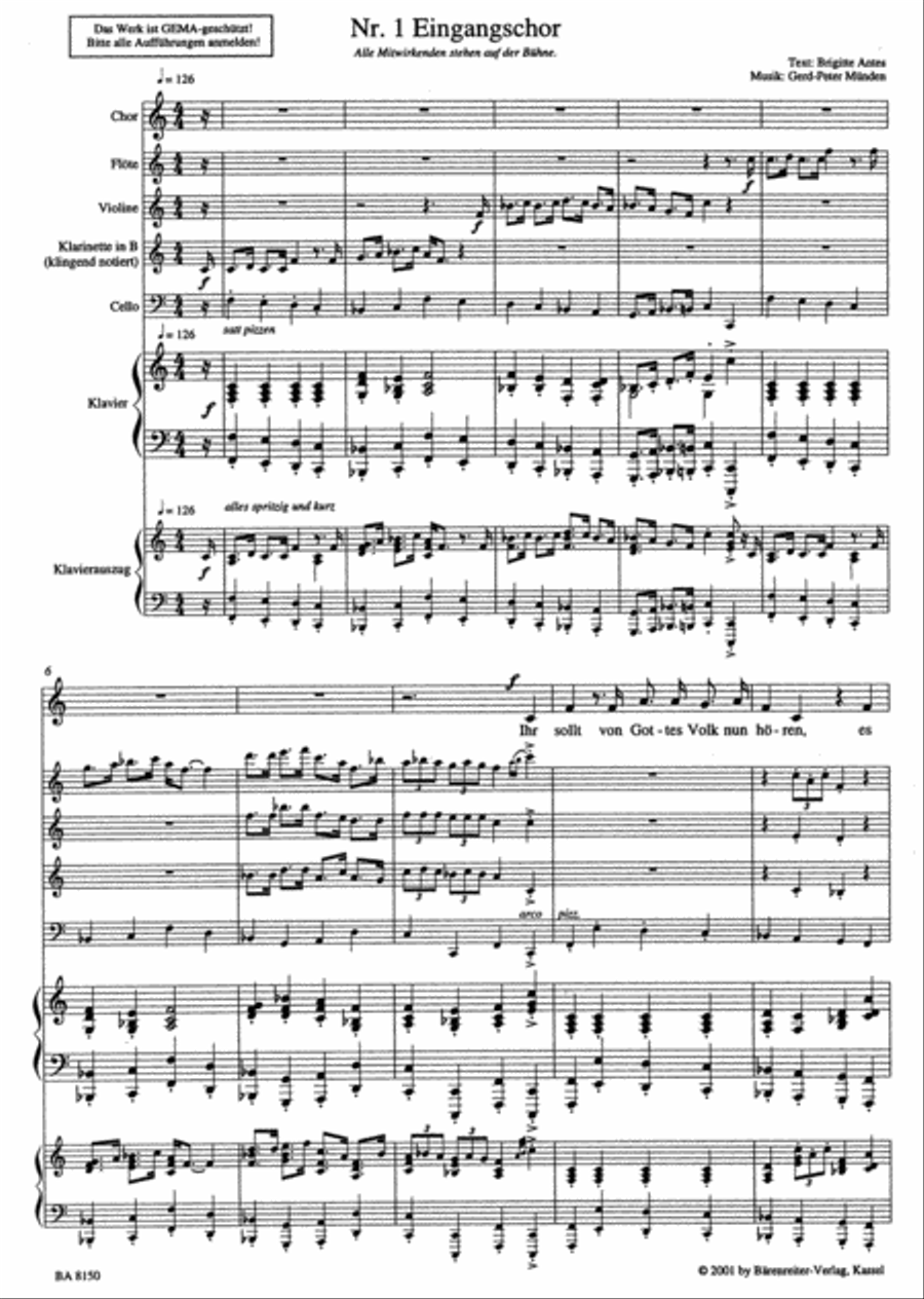 Das goldene Kalb Das goldene Kalb Children's Choir scores gallery preview page 2