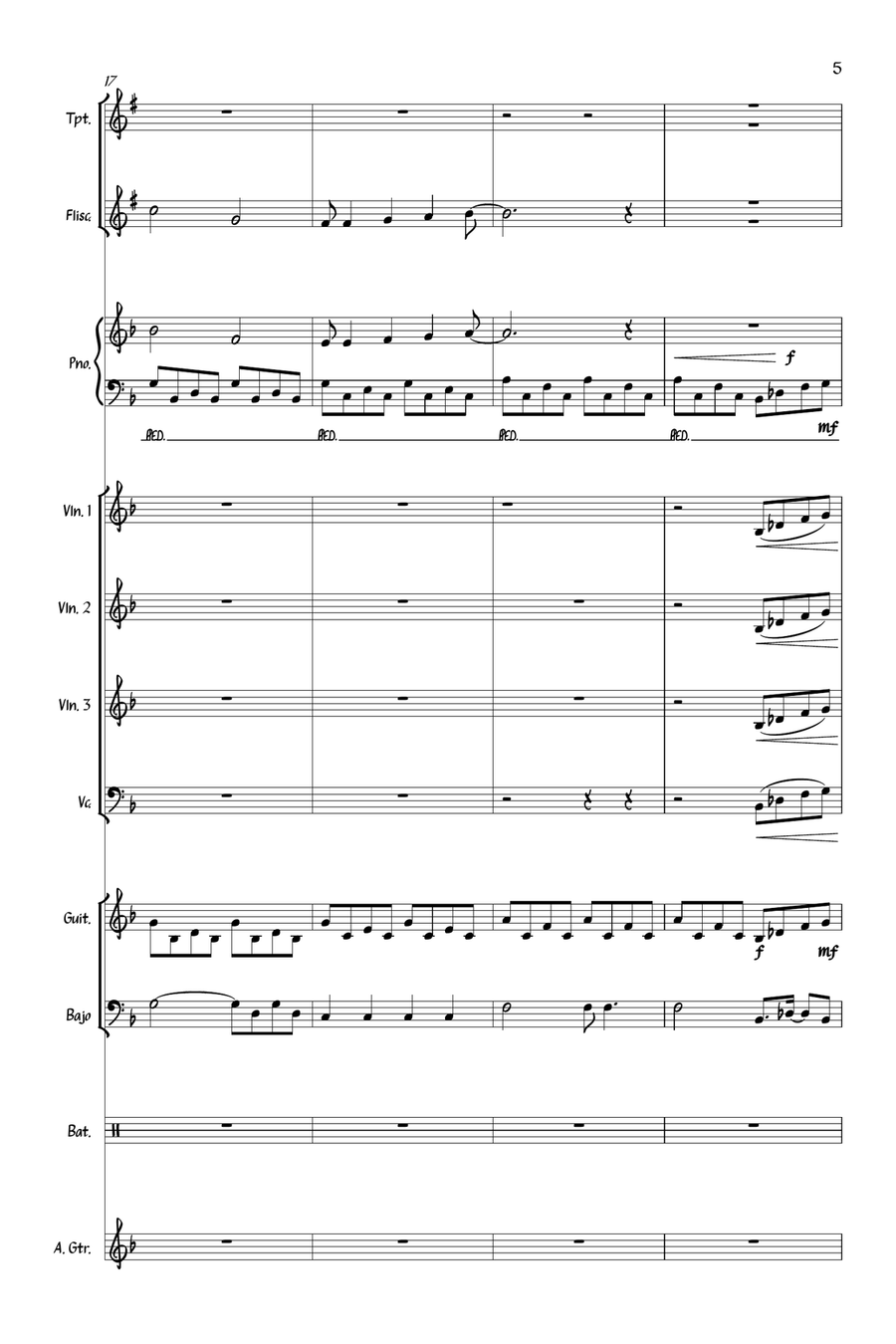 No Surprises No Surprises Large Ensemble scores gallery preview page 5