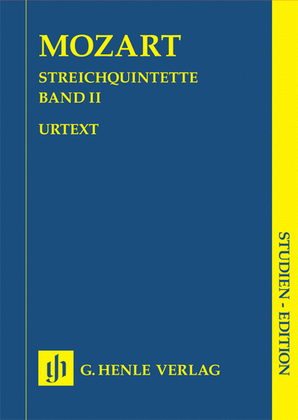 Book cover for String Quintets – Volume II
