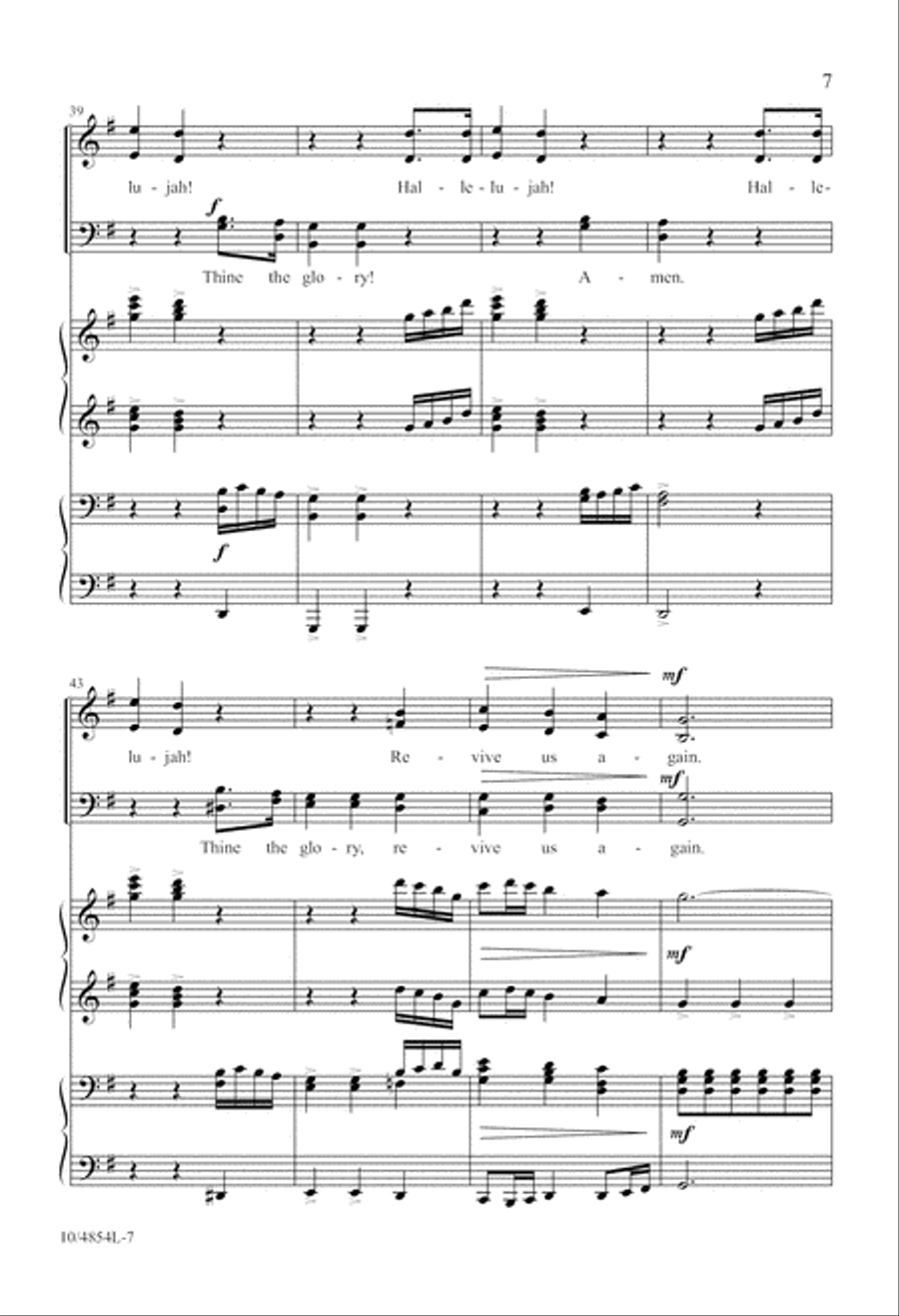 Revive Us Again Revive Us Again 4-Part scores gallery preview page 7