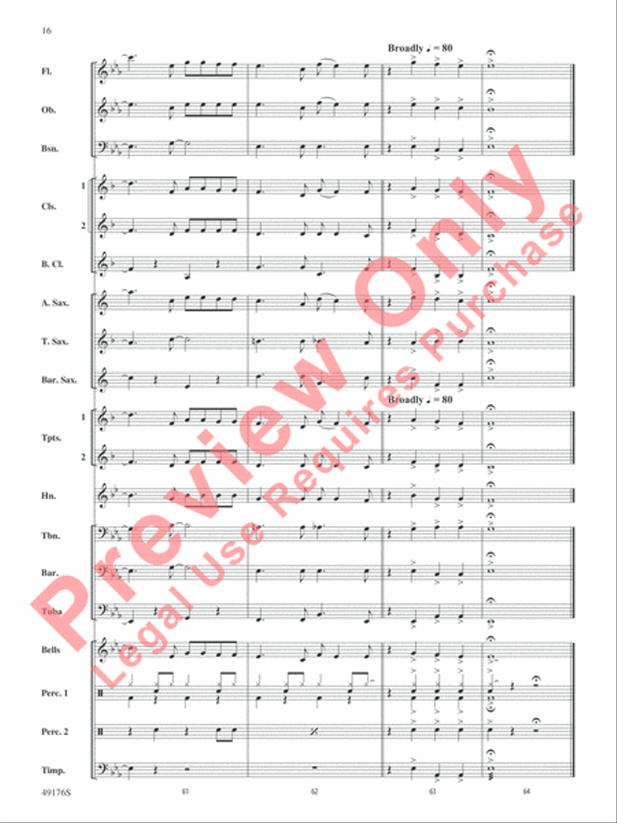 It's All Right Concert Band scores gallery preview page 17