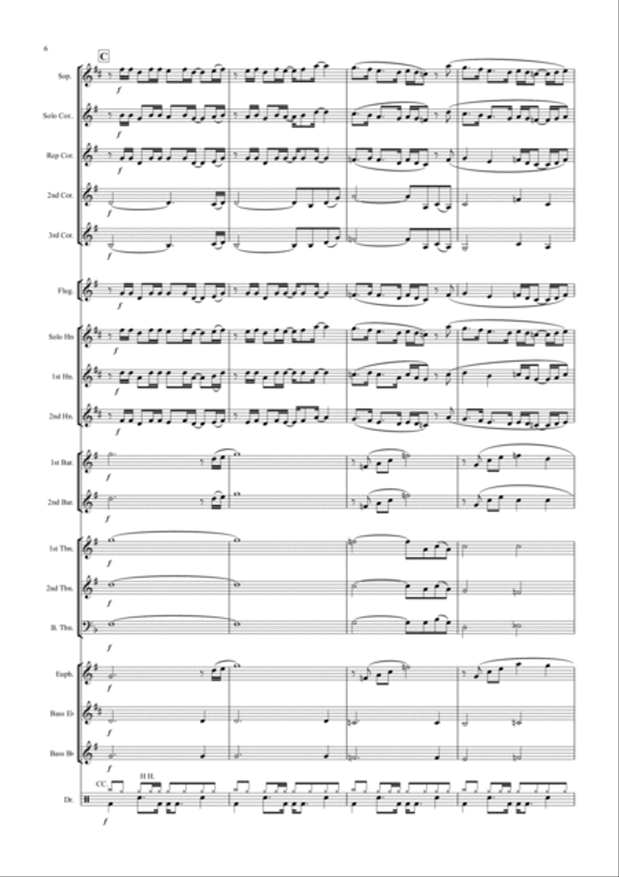 You're The Voice You're The Voice Brass Band scores gallery preview page 6