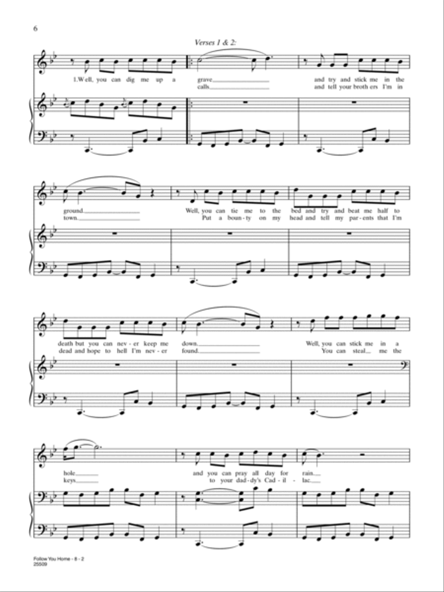 Follow You Home Follow You Home Piano, Vocal, Guitar scores gallery preview page 2
