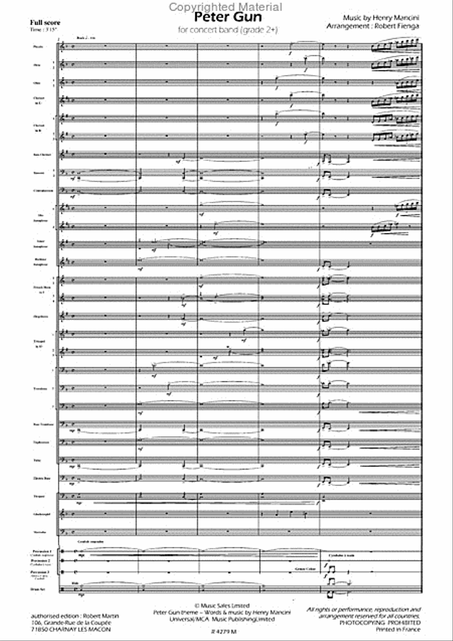 Peter Gun Grade 2 + Peter Gun Grade 2 + Concert Band scores gallery preview page 2