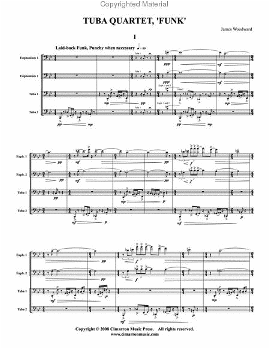 Tuba Quartet, Funk EETT scores gallery preview page 2