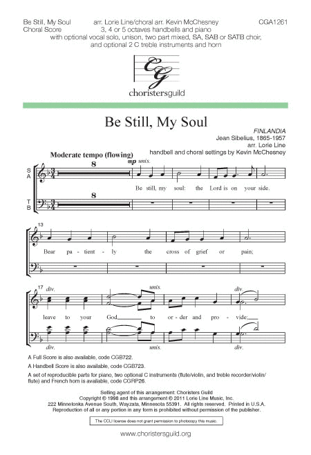 Be Still, My Soul - Choral Score
