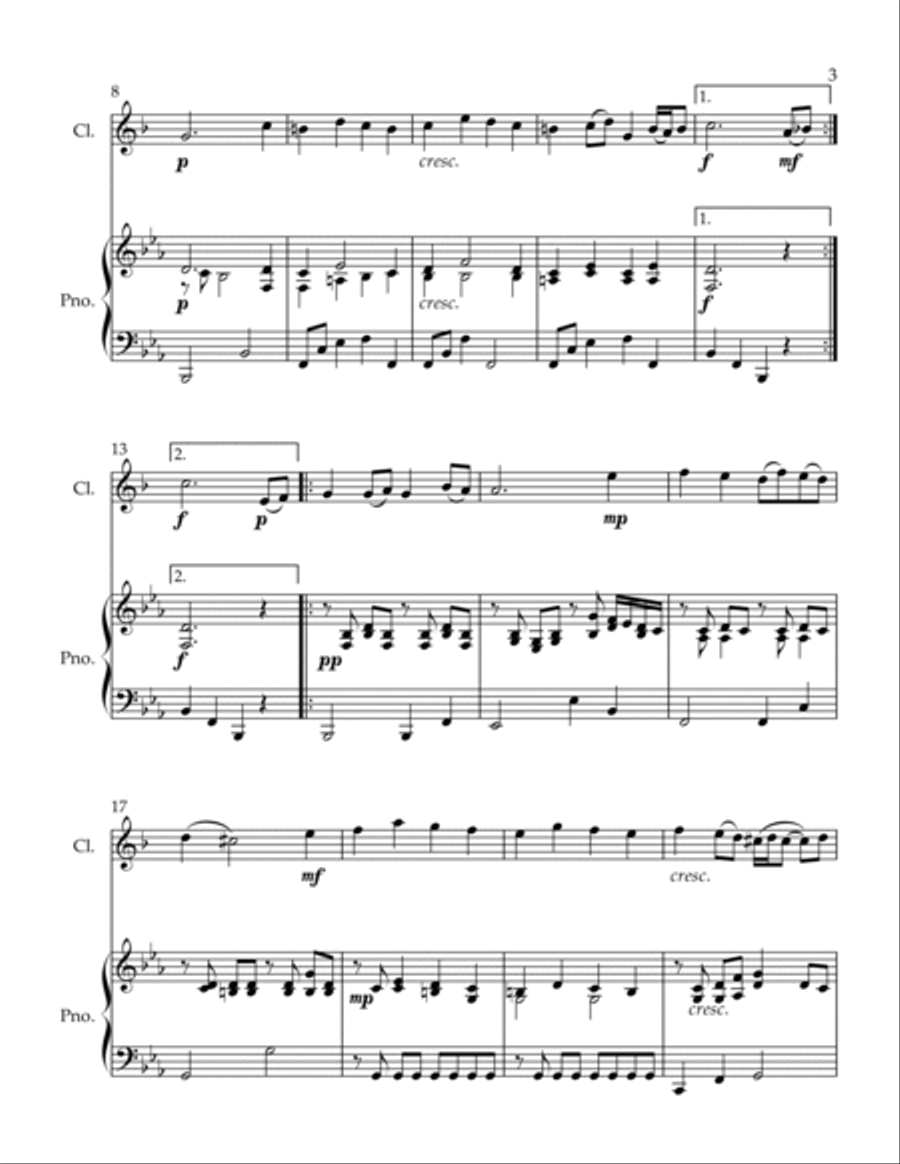 Cavatina Cavatina Clarinet Solo scores gallery preview page 3