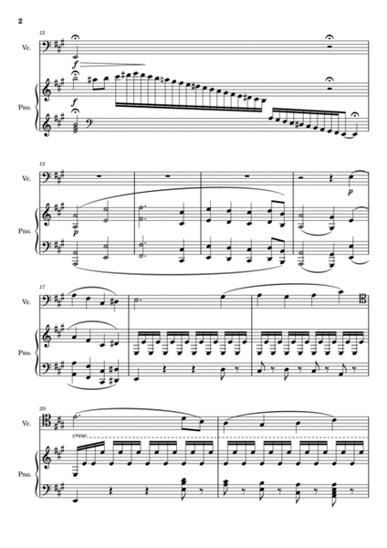 Beethoven - Sonata in A Major - Op.69 No.3 I. Allegro ma non Tanto - For Piano and Violin Original image number null
