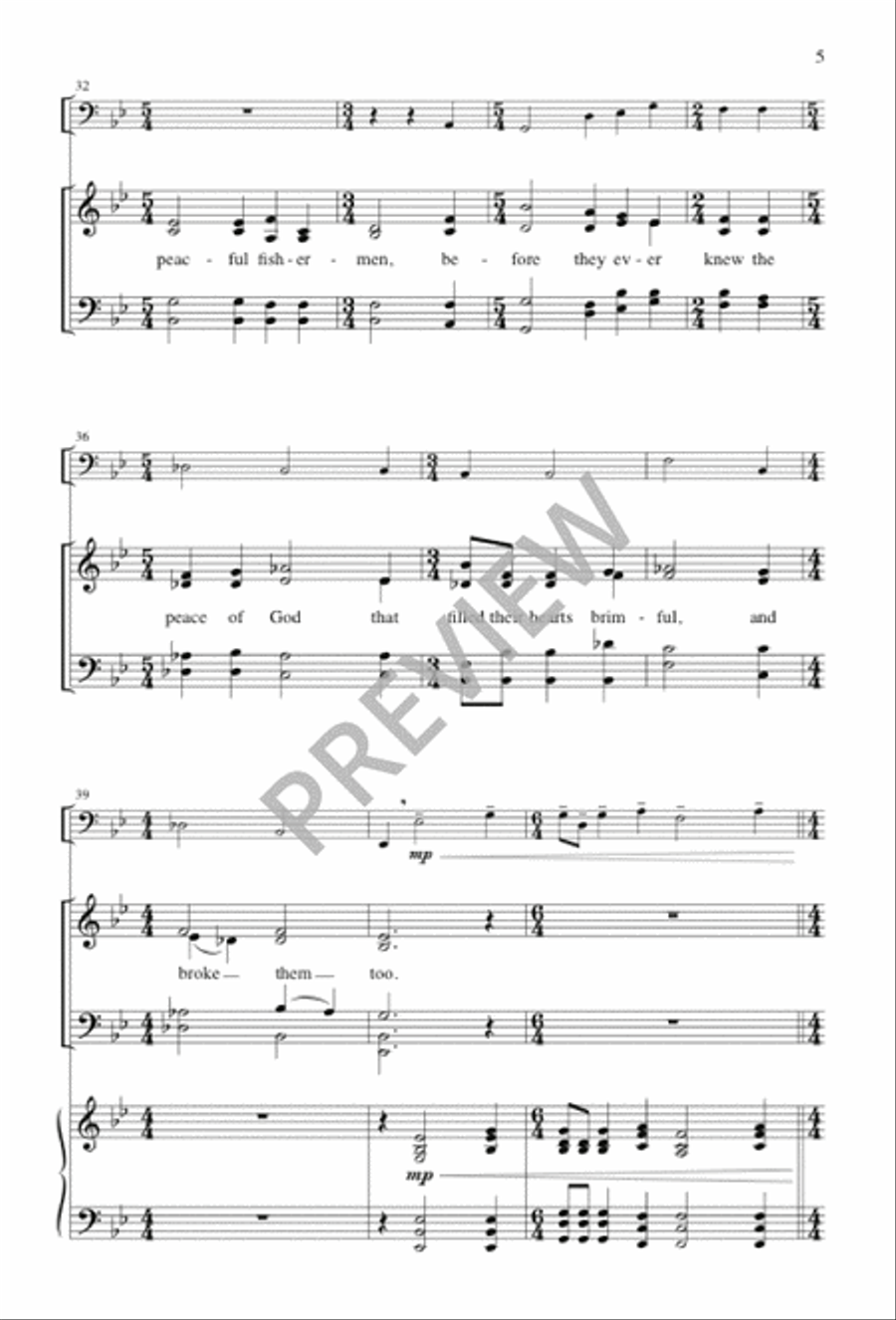 The Peace of God The Peace of God 4-Part scores gallery preview page 5