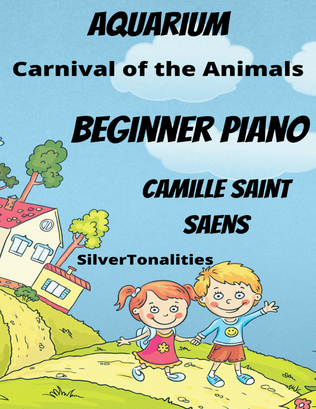 Aquarium Carnival of the Animals Beginner Piano Sheet Music