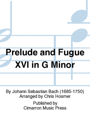Book cover for Prelude and Fugue XVI in G Minor