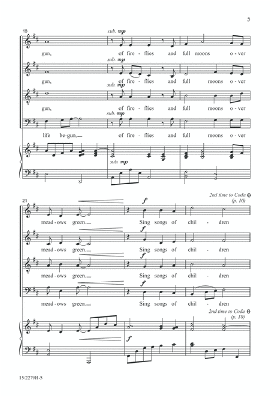 Come in from the Firefly Darkness 4-Part scores gallery preview page 5