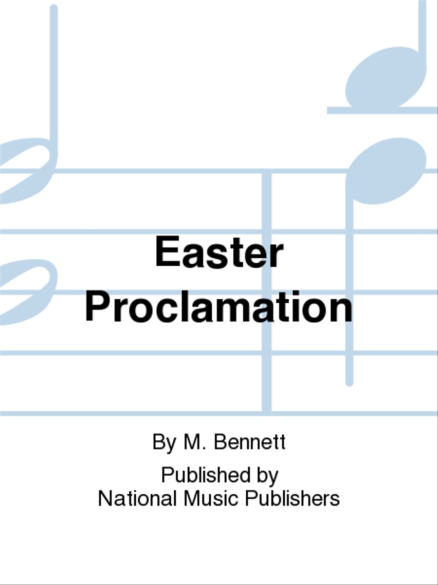 Easter Proclamation Easter Proclamation 2-Octaves scores gallery preview page 1