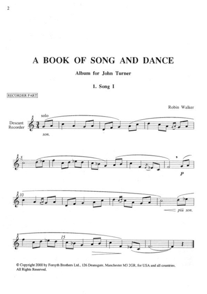 Book of Song and Dance