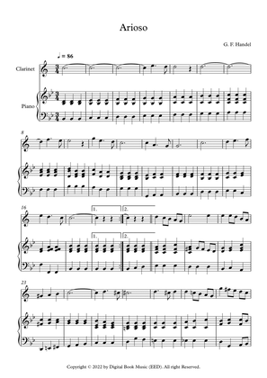 Arioso - George Frideric Handel (Clarinet + Piano)