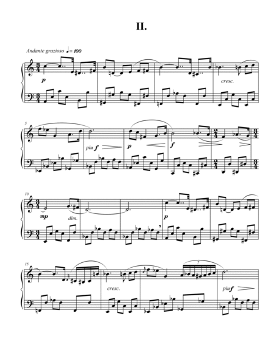 Sketches, for solo piano Piano Solo scores gallery preview page 5