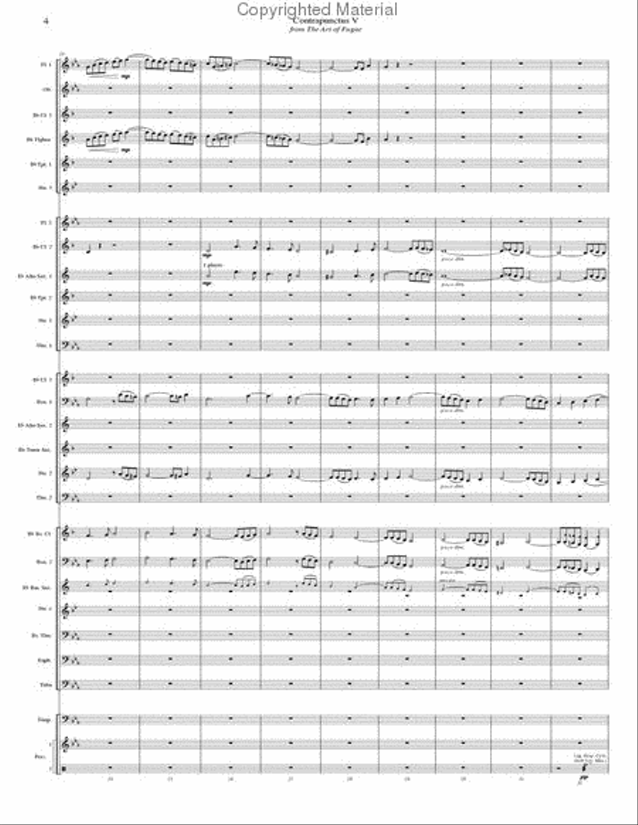 Contrapunctus 5 - STUDY SCORE ONLY Concert Band scores gallery preview page 7