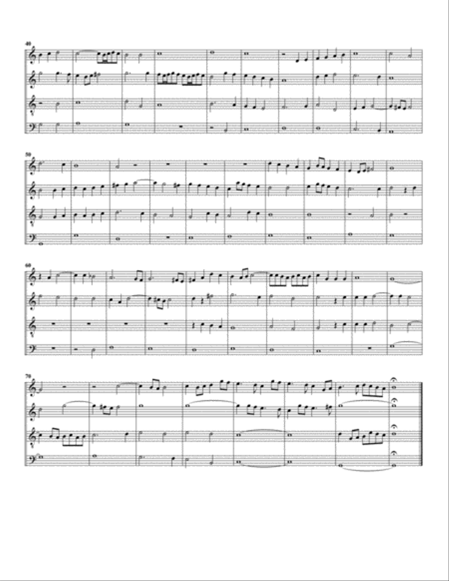 Gott sei gelobet und gebendeiet (arrangement for 4 recorders) Recorder scores gallery preview page 2