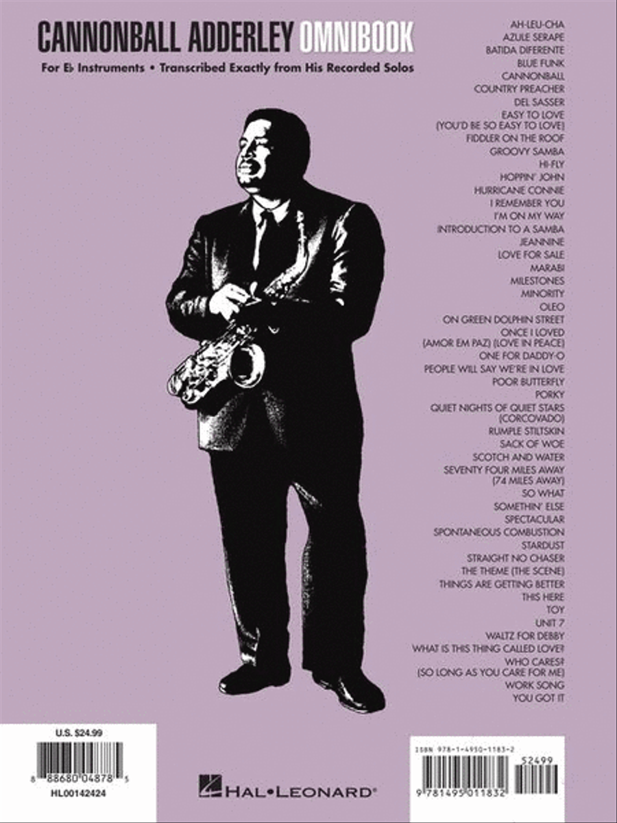 Cannonball Adderley – Omnibook E-Flat Instrument scores gallery preview page 8
