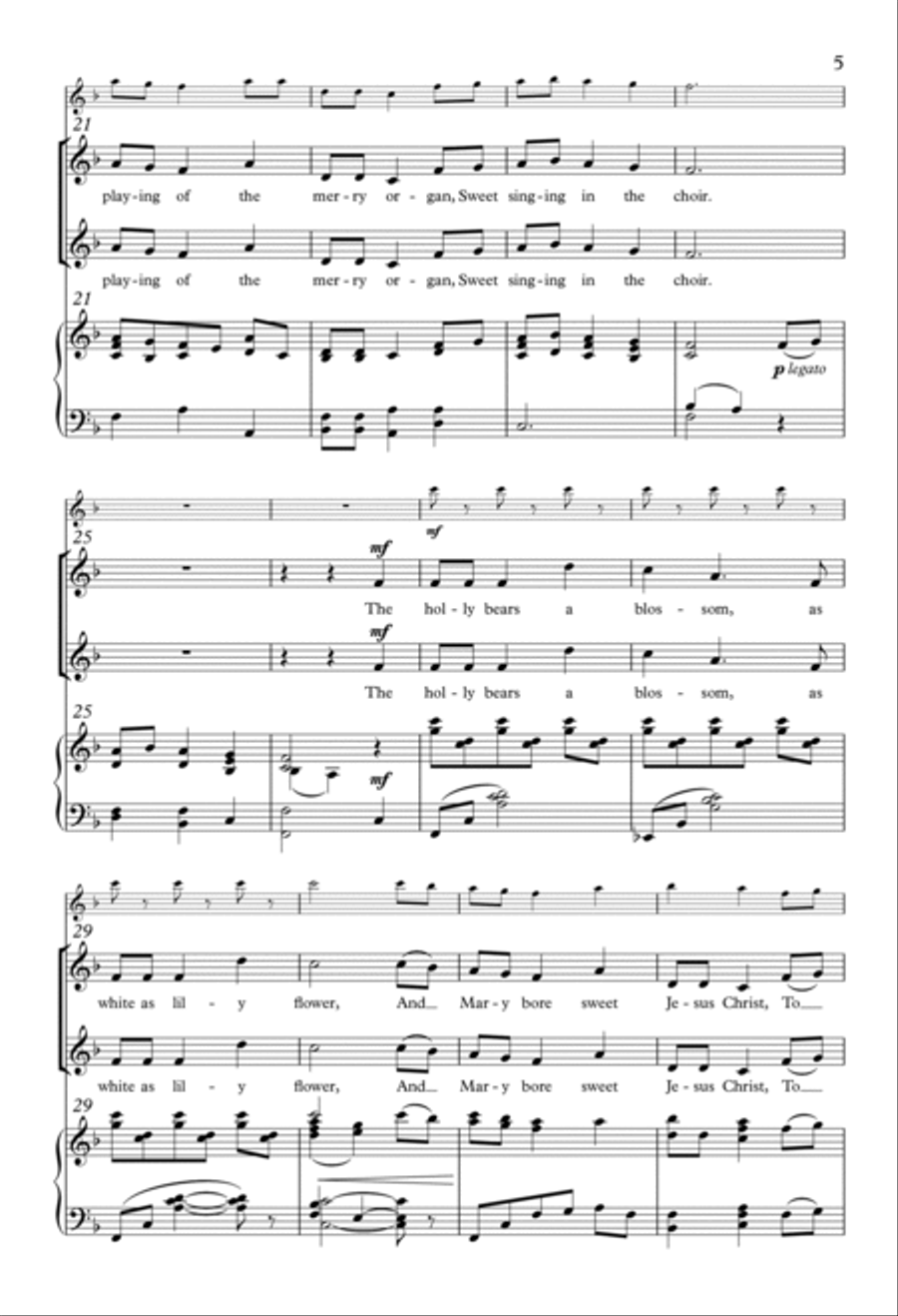 The Holly And The Ivy The Holly And The Ivy SSA scores gallery preview page 3