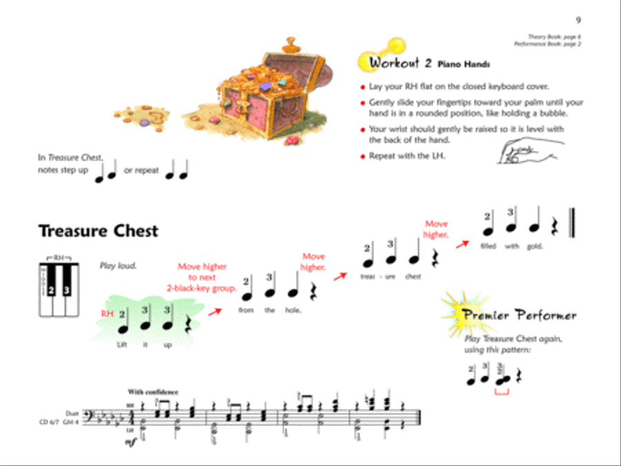 Premier Piano Course Lesson Book, Book 1A Piano Method scores gallery preview page 3