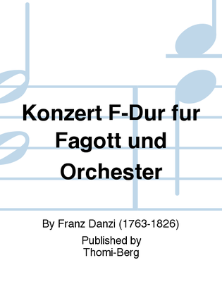 Book cover for Konzert F-Dur fur Fagott und Orchester