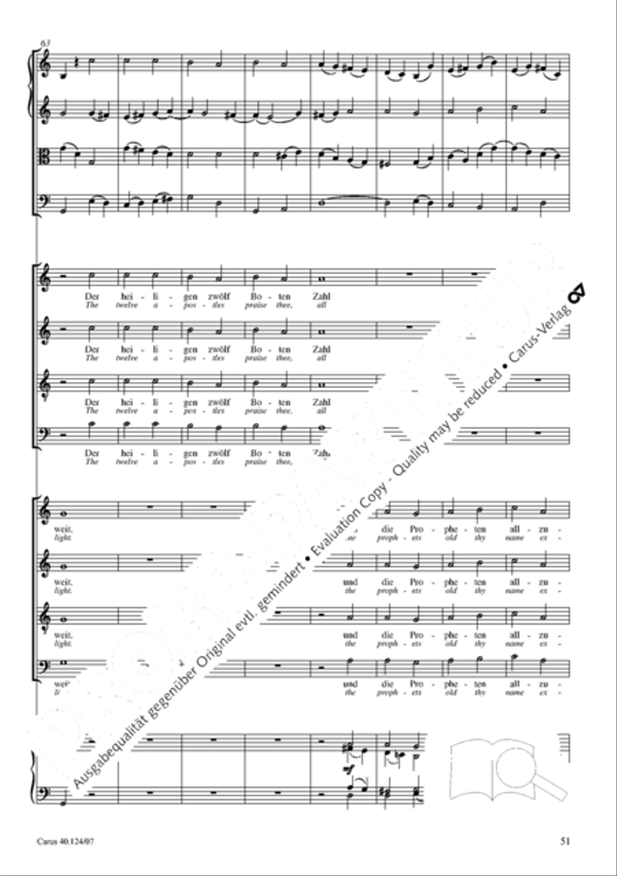 Kyrie in d + Herr Gott, dich loben wir Orchestra scores gallery preview page 52