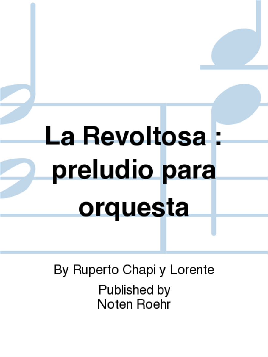 La Revoltosa Orchestra scores gallery preview page 1