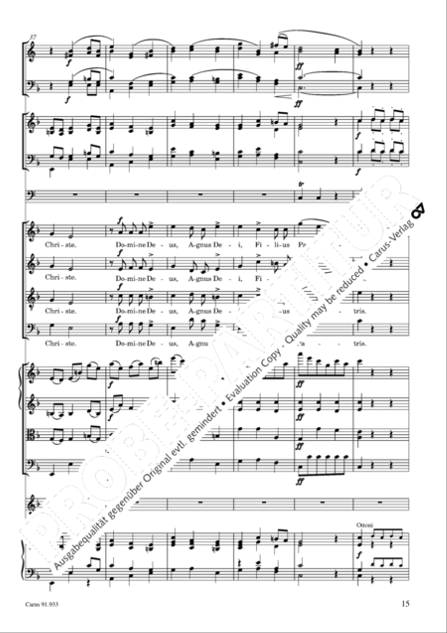 Missa carminum 4-Part scores gallery preview page 18