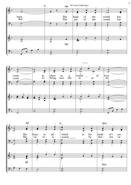 Lullaby of Love - A Christmas Song (for SATB choir) image number null