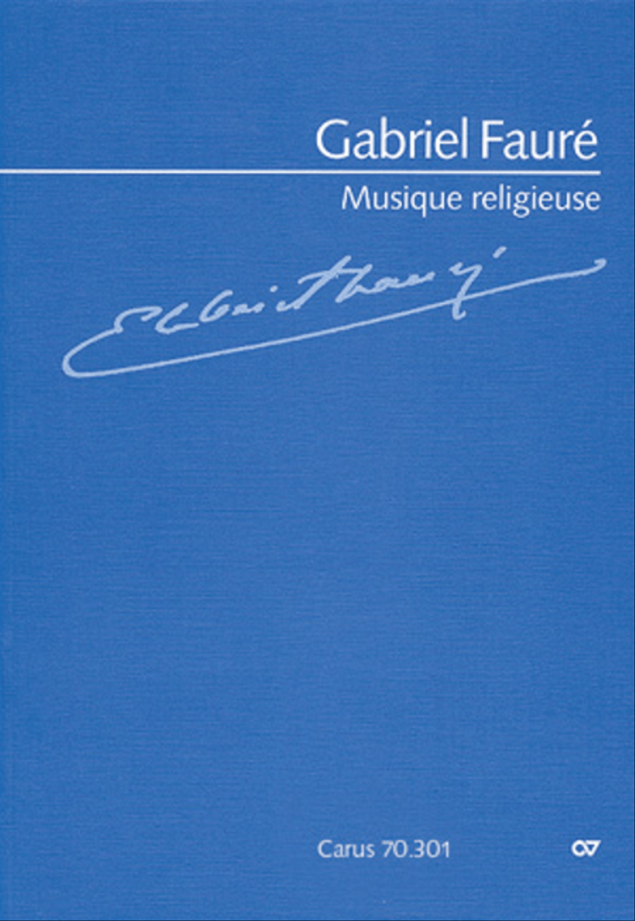 Faure: Sacred music. Complete edition of the shorter sacred music for choir and ensembles Choir scores gallery preview page 1