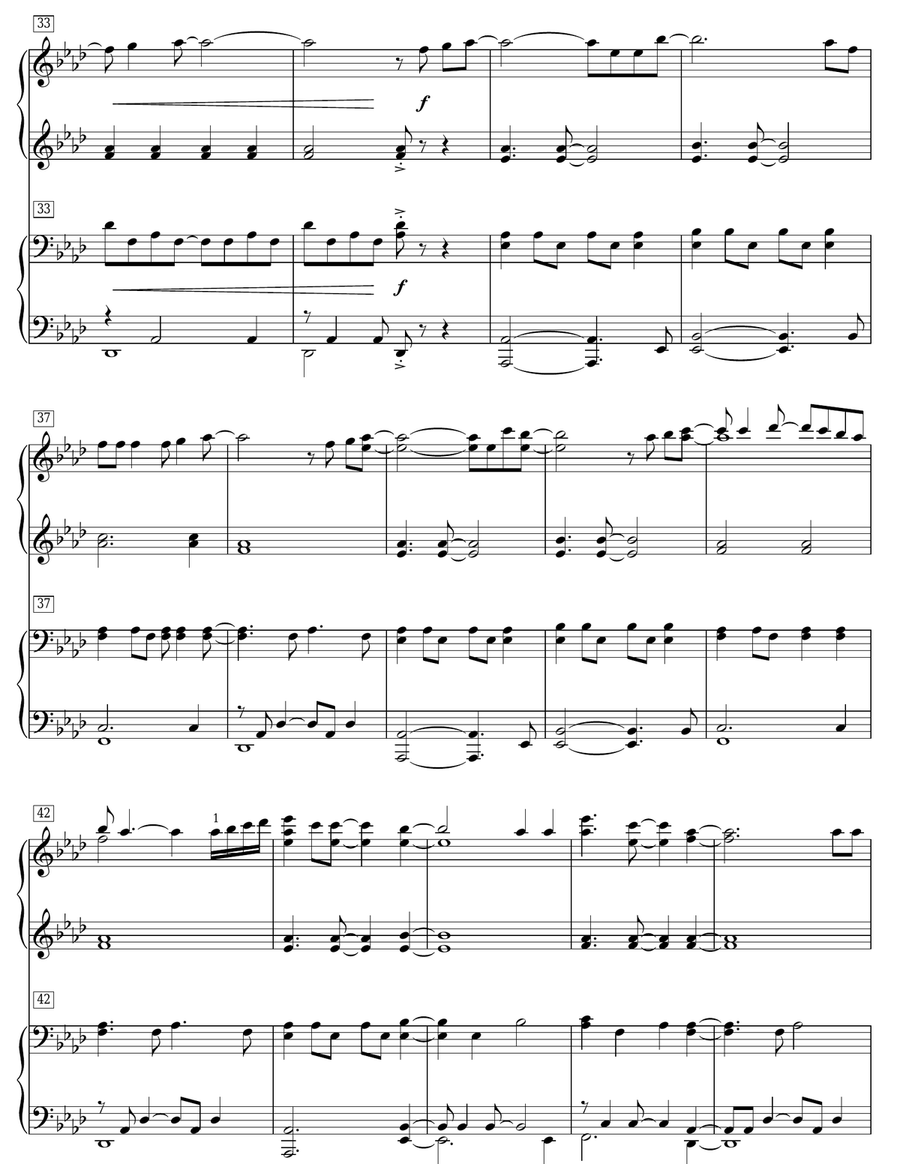Let It Go (from Frozen) Piano Duet scores gallery preview page 4