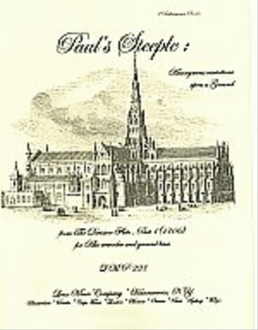 Paul's Steeple from The Division Flute (1706) Flute scores gallery preview page 1