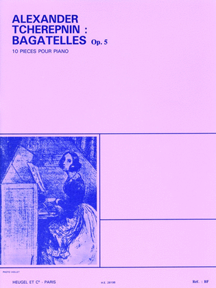 Book cover for Tcherepnin Bagatelles Op.5 10 Pieces Piano Book