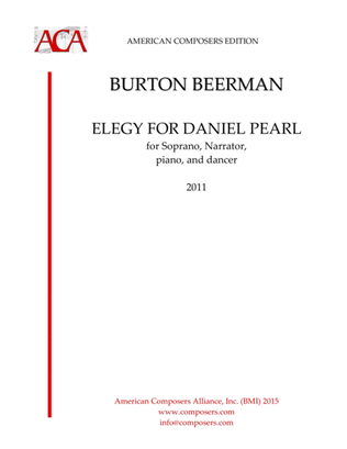 Book cover for [Beerman] Elegy for Daniel Pearl