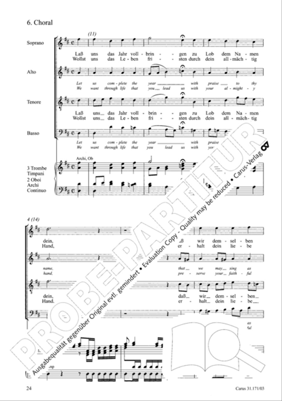 God, as thy name is, so is thy praise (Gott, wie dein Name, so ist auch dein Ruhm) 4-Part scores gallery preview page 25