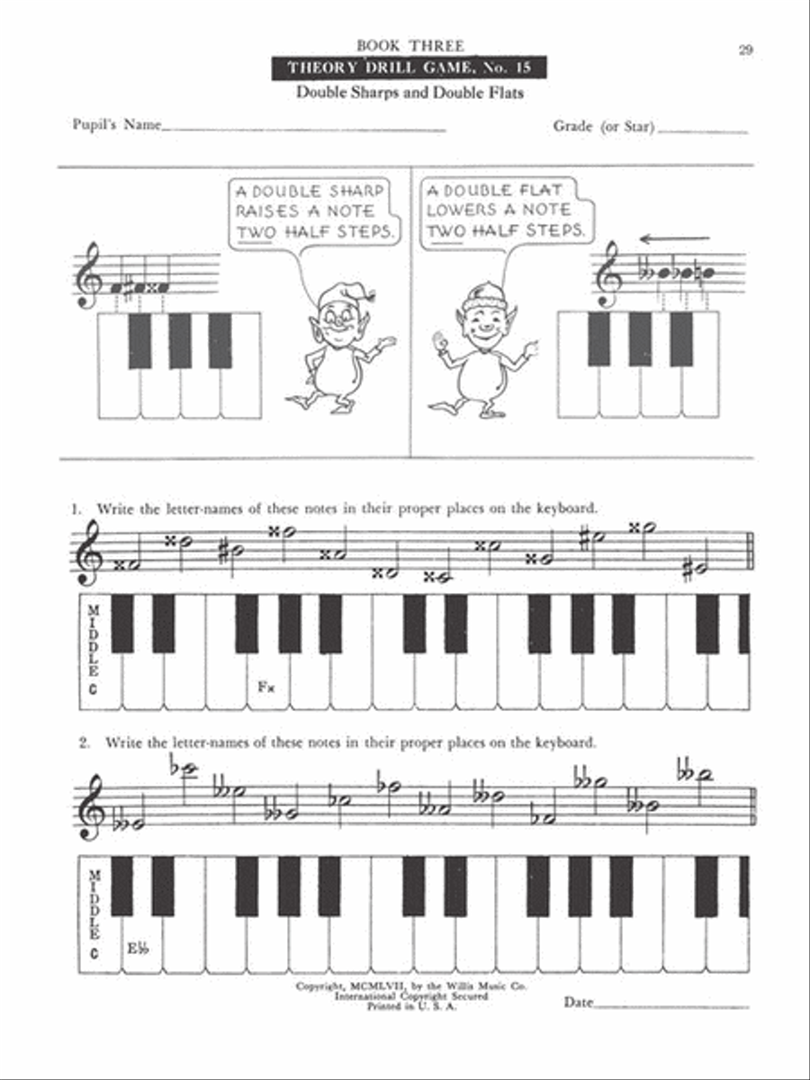Theory Drill Games - Book 3 Piano Method scores gallery preview page 6