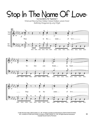 Stop! In The Name Of Love