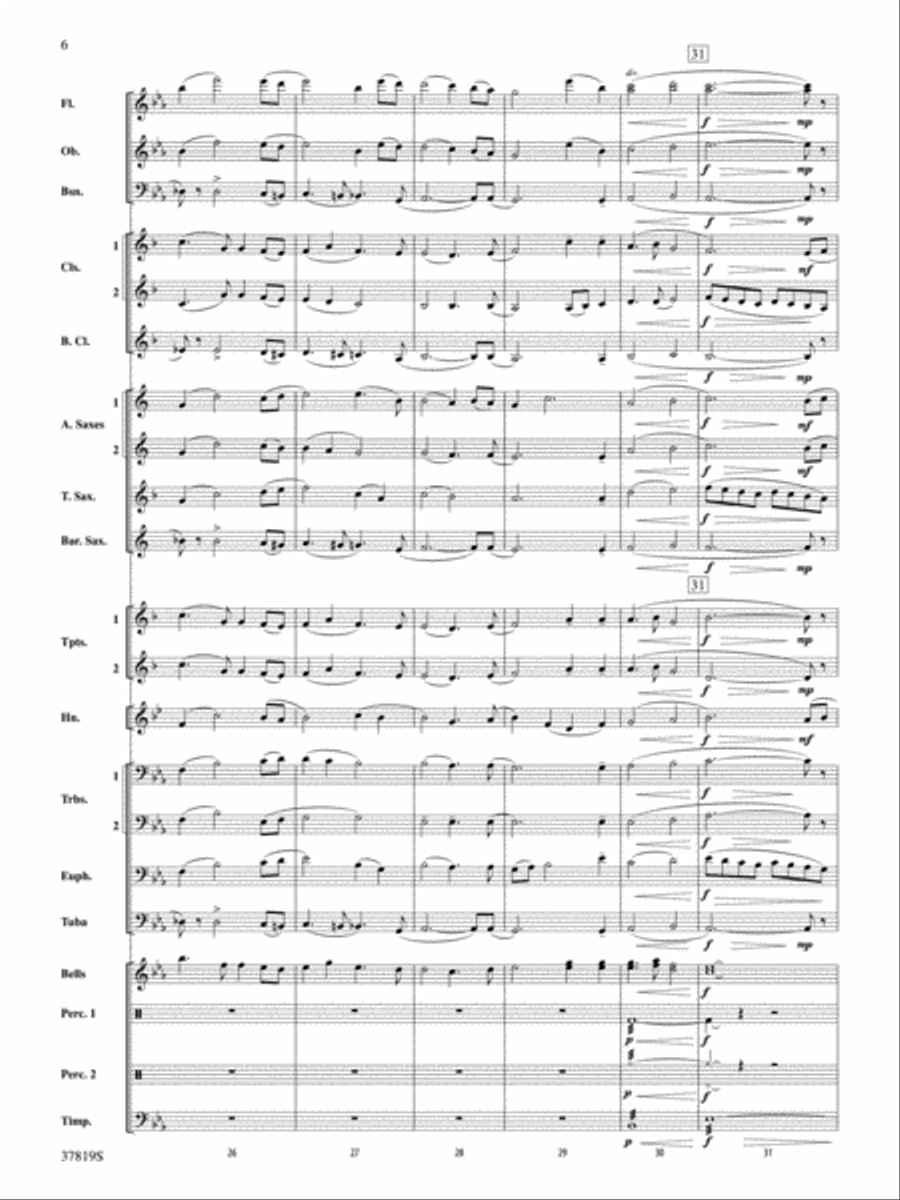 A Mother's Love: Score A Mother's Love: Score Concert Band scores gallery preview page 6