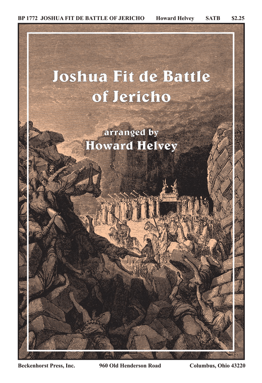 Joshua Fit de Battle of Jericho - SATB 4-Part scores gallery preview page 1