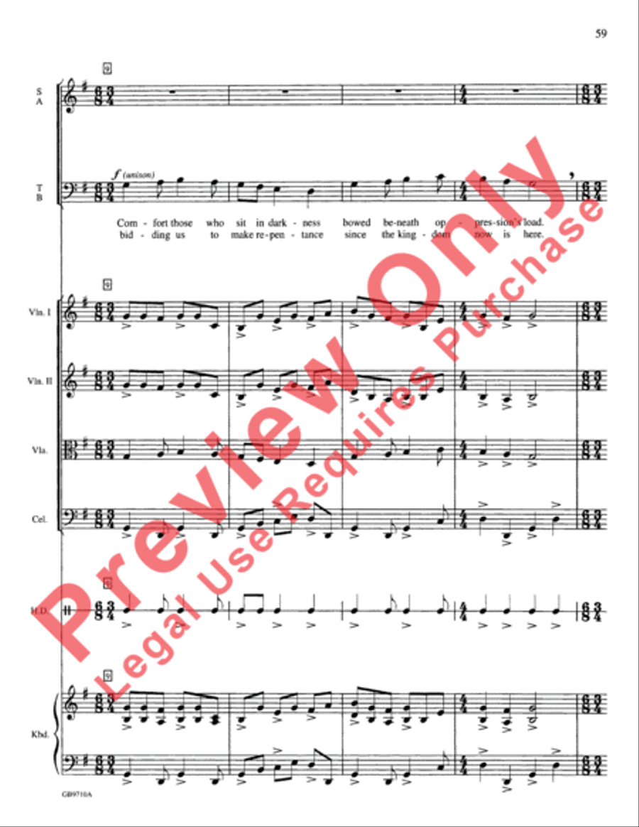 A Festival of Lessons and Carols Choir scores gallery preview page 60