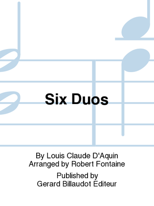 Book cover for Six Duos