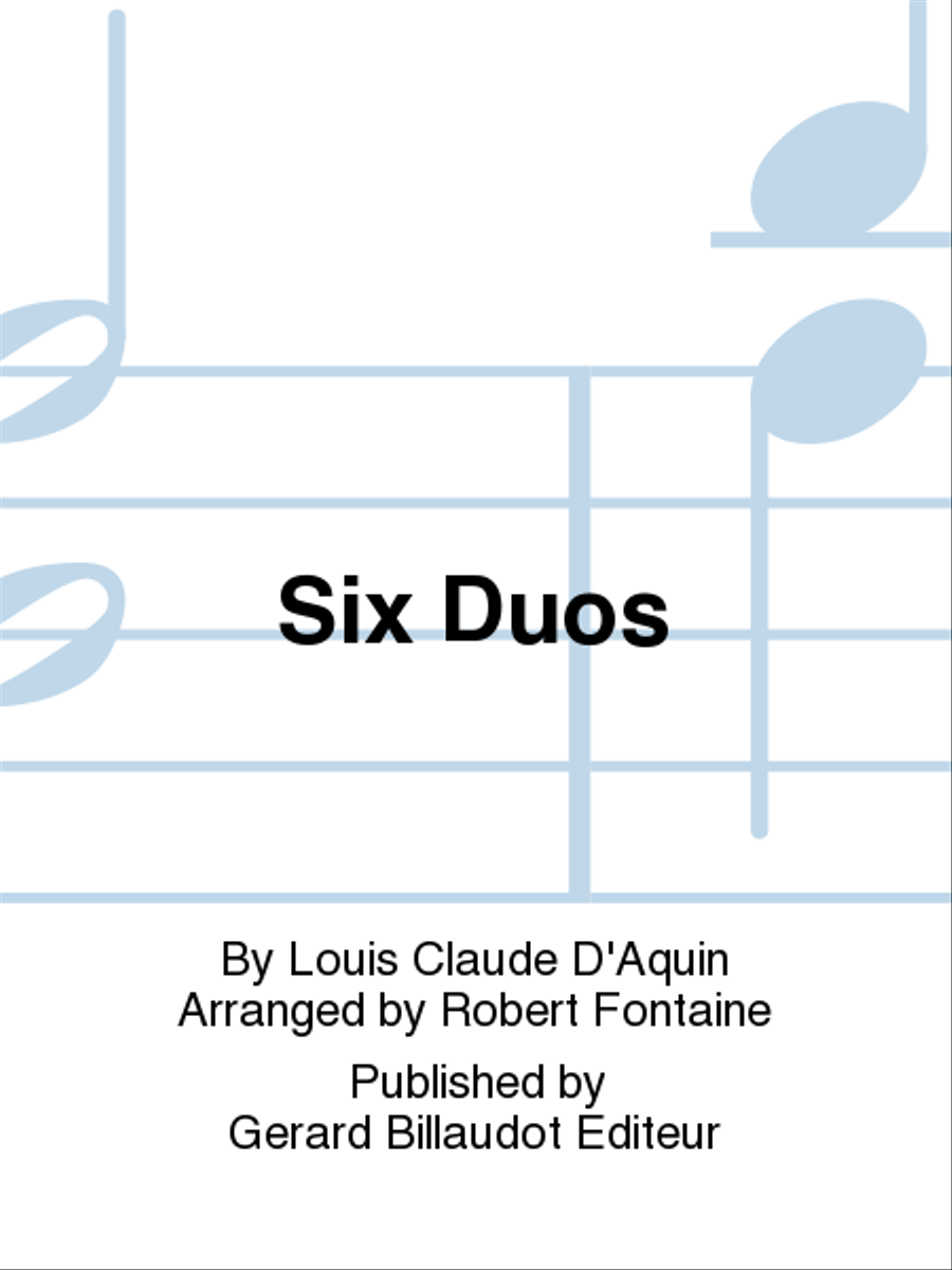 Six Duos Six Duos Chamber Music scores gallery preview page 1