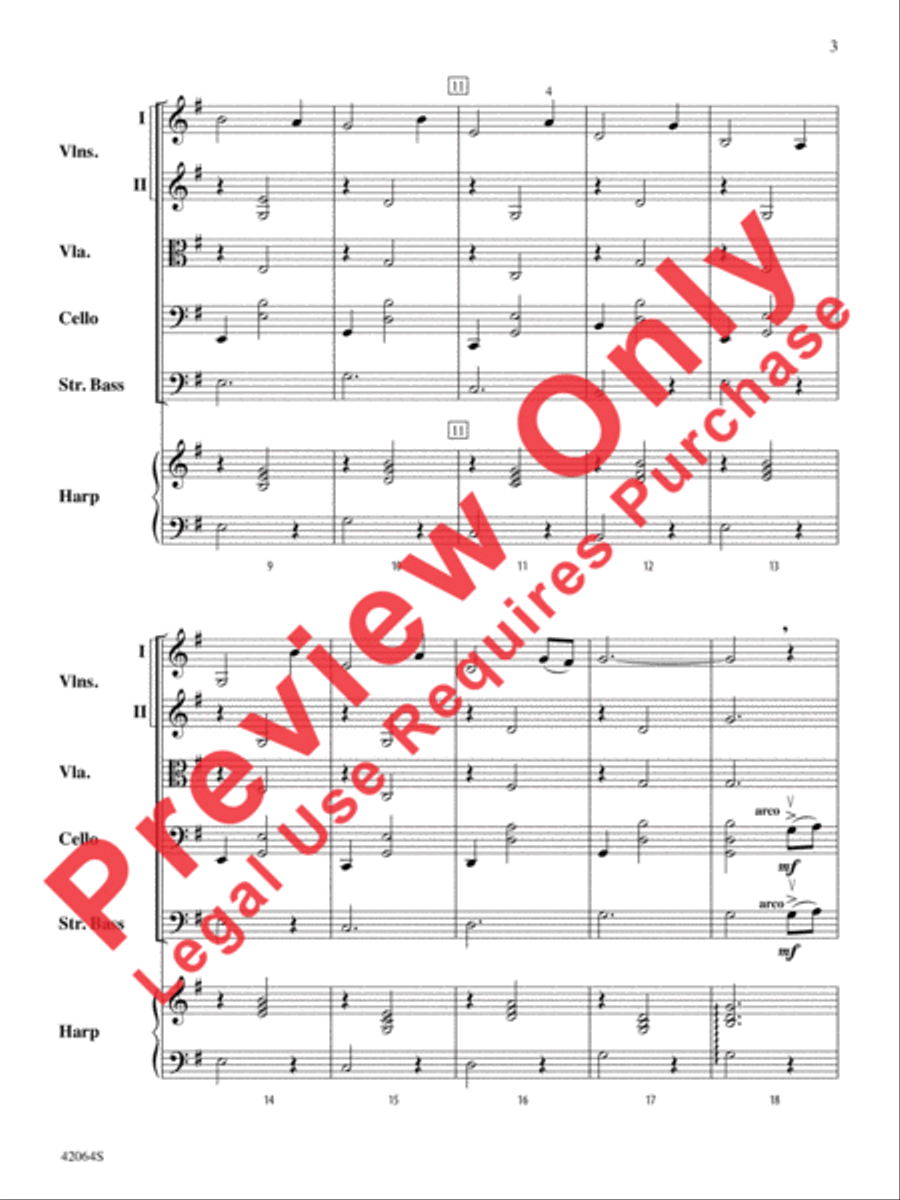 An Irish Farewell String Orchestra scores gallery preview page 4